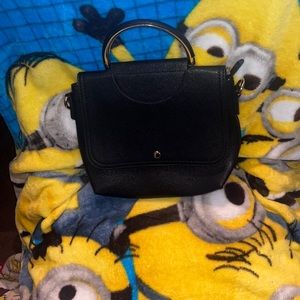 Black satchel w/gold hardware w/o crossbody strap
